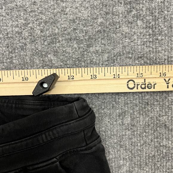 Lululemon Pants Women’s 4 Black Jogger Sweatpants Stretch Cuffed Athletic Logo - Picture 8 of 13